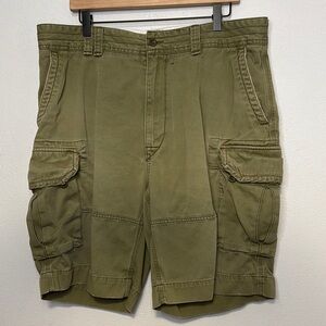 Polo Ralph Lauren Cargo Shorts Utility Style 38 Tall Long Military Green